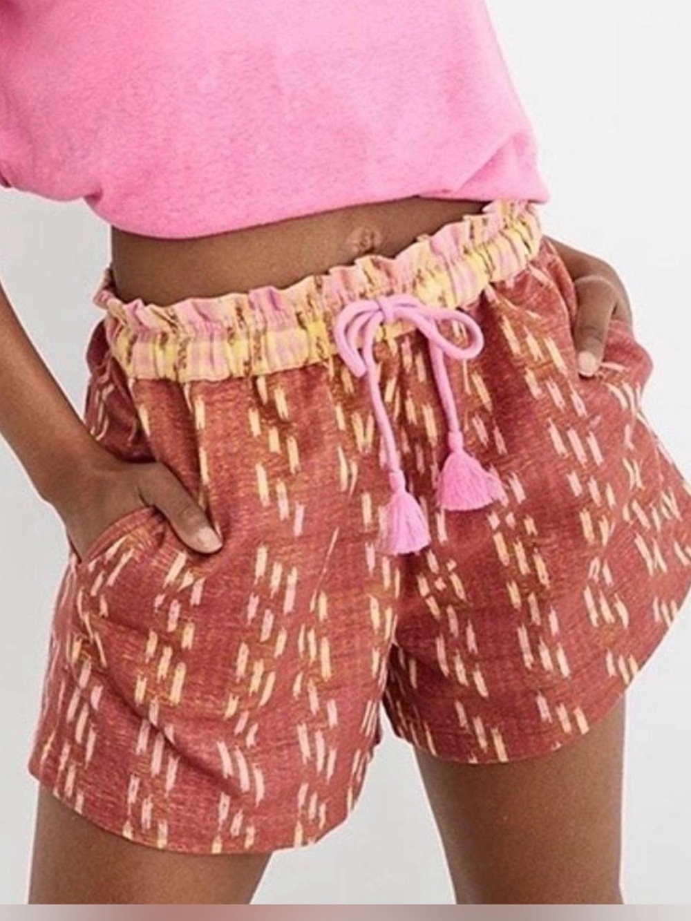 Aerie Jacquard Printed High Waist Shorts